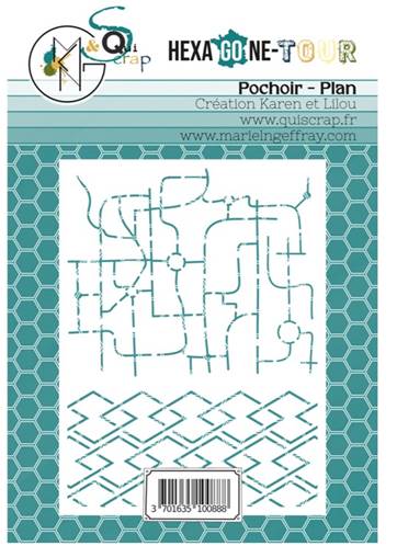 Pochoir - Hexagone Tour - Plan