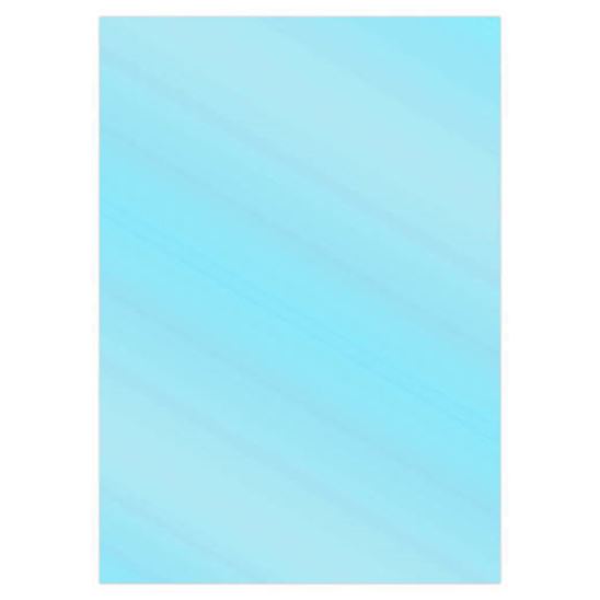 Carton métallique mat - Bleu ciel - A4