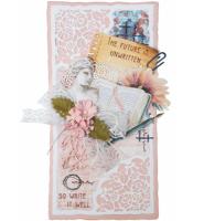 Die - Art collection - Write your Story - Doily slimline card