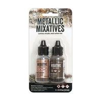 Alcohol Ink - Metallic mixatives - Rose pink / Gunmetal