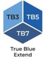 Marqueurs à alcool Brush - Tri Blend - True Blue Extend - bleu franc