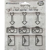 Shaped paperclics - Dark Greige