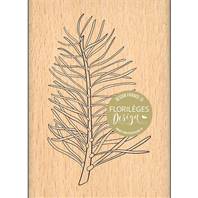 Tampon bois - Enchantement - Branche de pin touffue