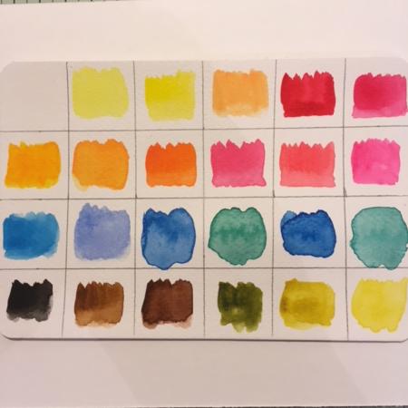 Watercolor confetti set