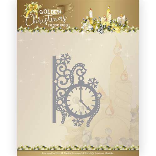 Die - Golden Christmas - Traditional Clock