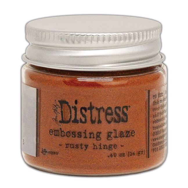 Distress Embossing Glaze - Rusty hinge