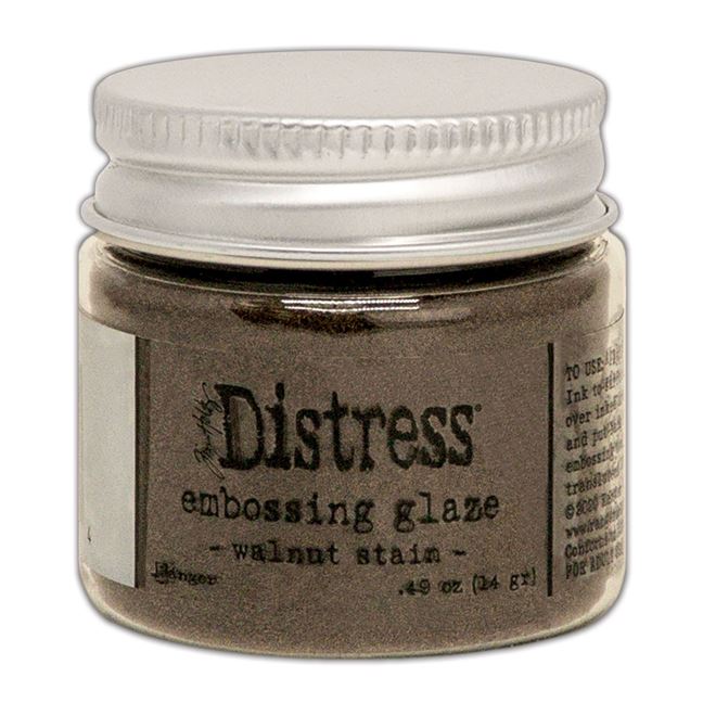 Distress Embossing Glaze - Walnut stain