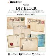 DIY Block - Vintage Postcards