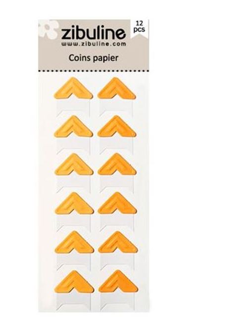 Coins papier - orange