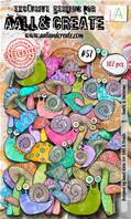 Ephemera Die-cuts - #57 - Snails & Shrooms