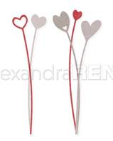 Die -Hearts on a stick