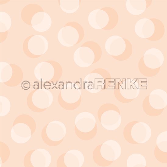 Papier - Bokeh circles - Pastel orange
