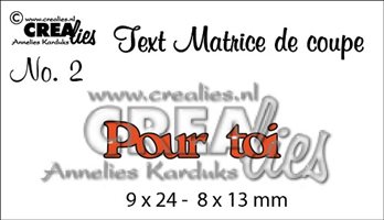 Crealies Text - Pour Toi