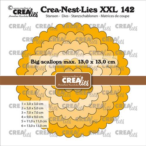 Die - Crea-Nest-Lies-XXL - Big Scalloped Circles