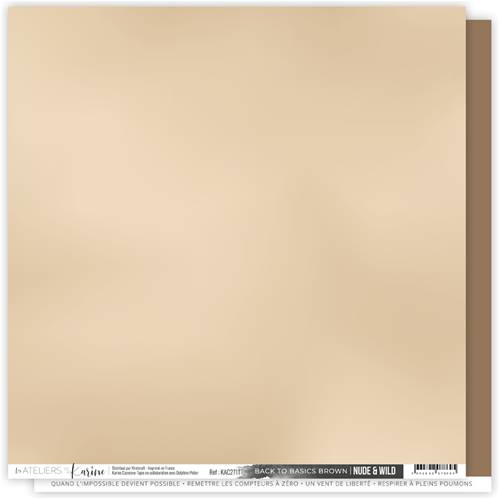 Papier - Back to Basics Nude and wild - Brown