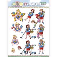 Papier 3D - Bubbly Girls - Sweetheart - Supergirl