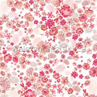 Papier - In 80 days around the world - Set of flowers pink