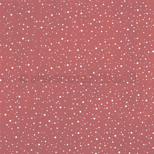 Papier - Snow flurry coral pink