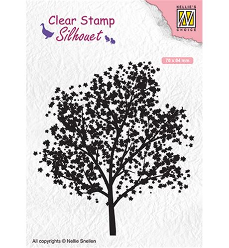 Clear stamp - Silhouet - Tree