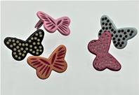 5 brads papillons - imprimés