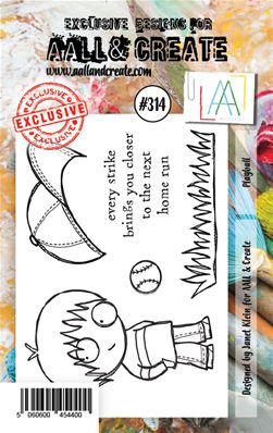 Clear stamps - A7 - #314 - Playball