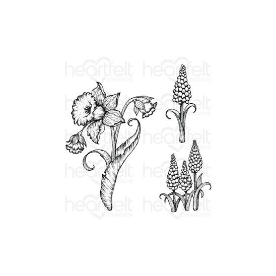 Cling stamps - Delightful Daffodil & Hyacinth