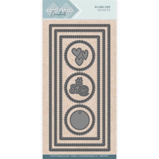 Die - Card Deco Essentials - Slimline Hearts