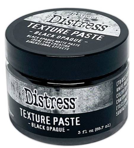 Distress Texture Paste Black Opaque