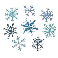 Thinlits - Die - Scribbly Snowflakes