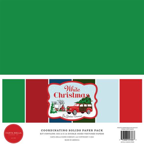Solids paper pack - White Christmas