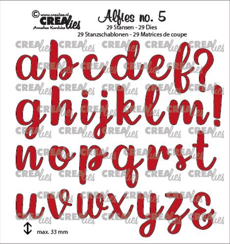 Die - Alfies - Alphabet lower case