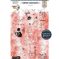 Tampons transparents - Cannelle & chocolat - Chatons mignons
