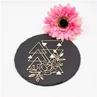 Chipboard floral - Triangles