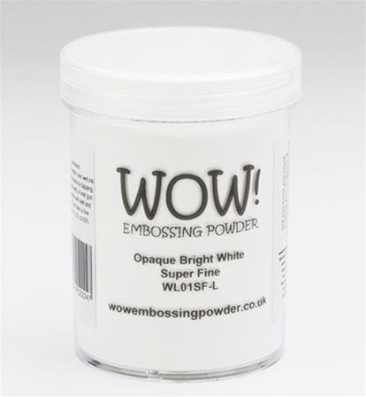 Wow! Embossing Powder - Bright White Super Fine - 160 ml