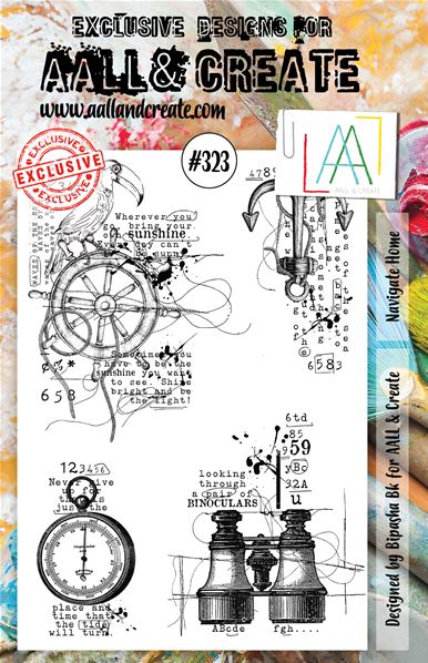 Clear Stamps - A5 - #323 - Navigate Home