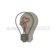 Die - Lightbulb with hearts