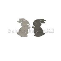 Die - Two rabbits hug set