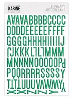 Stickers alphabet - Christmas street - Vert