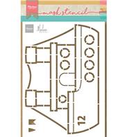 Craft Stencil - Stoomboot by Marleen
