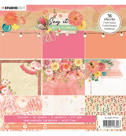 Paper pad - Say it with flowers - 161