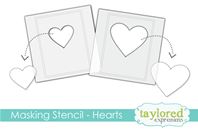 Masking Stencil - Hearts