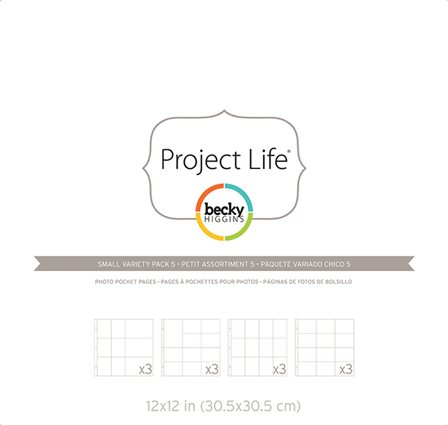 12 pochettes 30 x 30 - Project Life