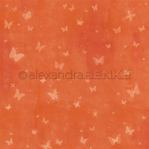 Papier - Artist Butterflies - Bright Orange