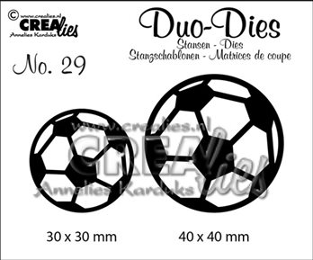 Crealies Duo-Dies - Football