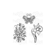 Cling stamps - Delightful Daffodil & Butterfly