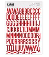 Stickers alphabet - Christmas street - Rouge