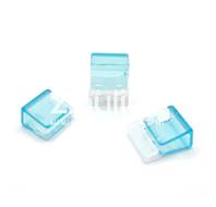 Clip plastique - Turquoise translucide