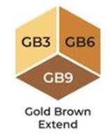 Marqueurs à alcool Brush - Tri Blend - Gold Brown Extend - Brun doré