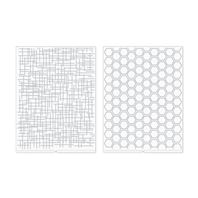2 Embossing Folder - Woven & Honeycomb