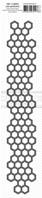 Pochoir - Journal Chromatique - Frise hexagones